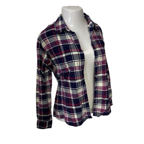 Upcycled Flannel Shirt Shacket Womens XL Fair Scones Grunge Patchwork Folk Art - Picture 10 of 16